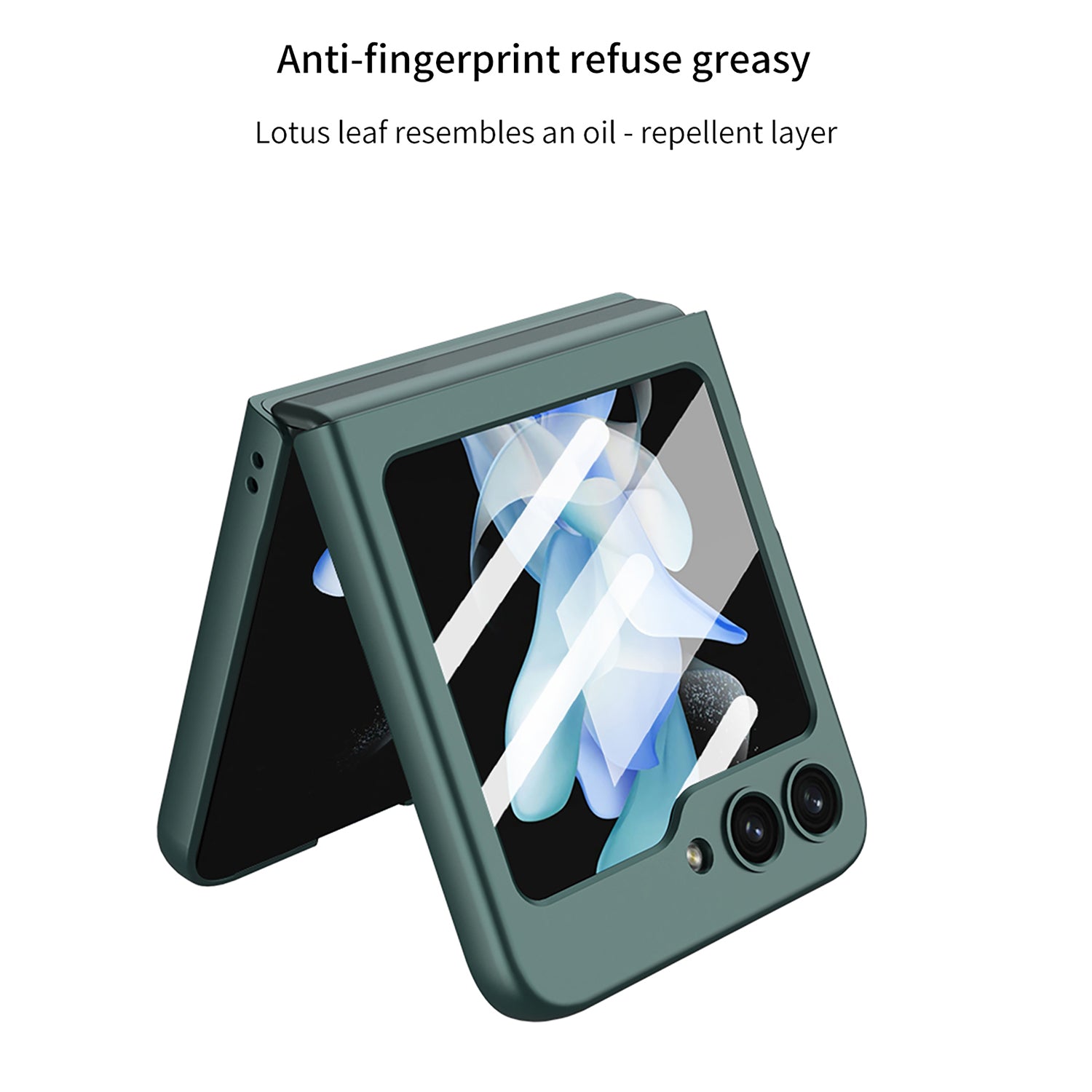 GKK pro Samsung Galaxy Z Flip5 5G pouzdro na telefon Hard PC kryt na telefon proti poškrábání Malá fólie GKK pro Samsung Galaxy Z Flip5 5G pouzdro na telefon Hard PC kryt na telefon proti poškrábání Malá fólie